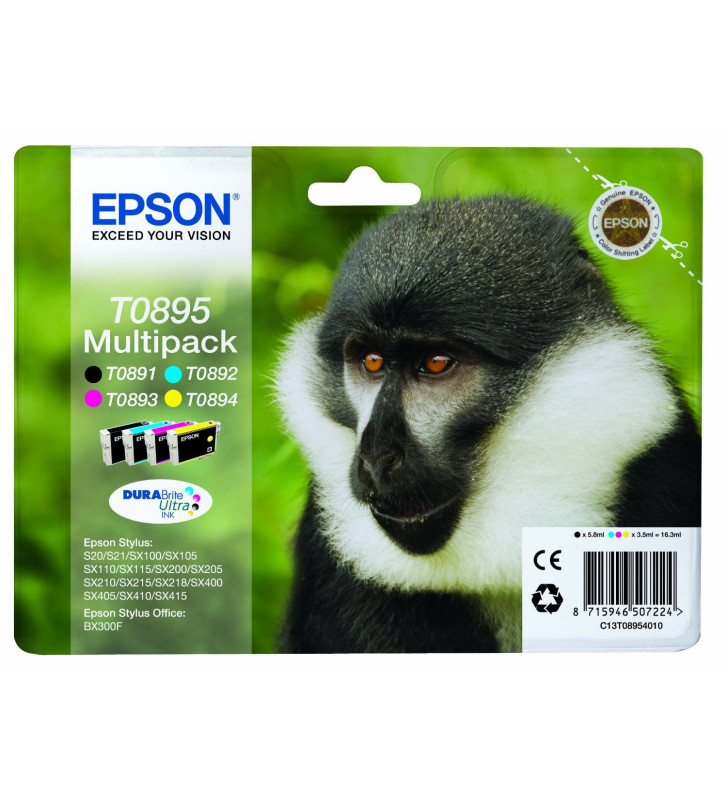 Multipack Jet d'encre singe C13T08954010