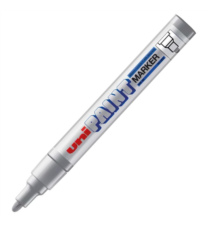 Marqueur Pointe conique moyenne PAINT Marker PX20 2,2 - 2,8mm Argent