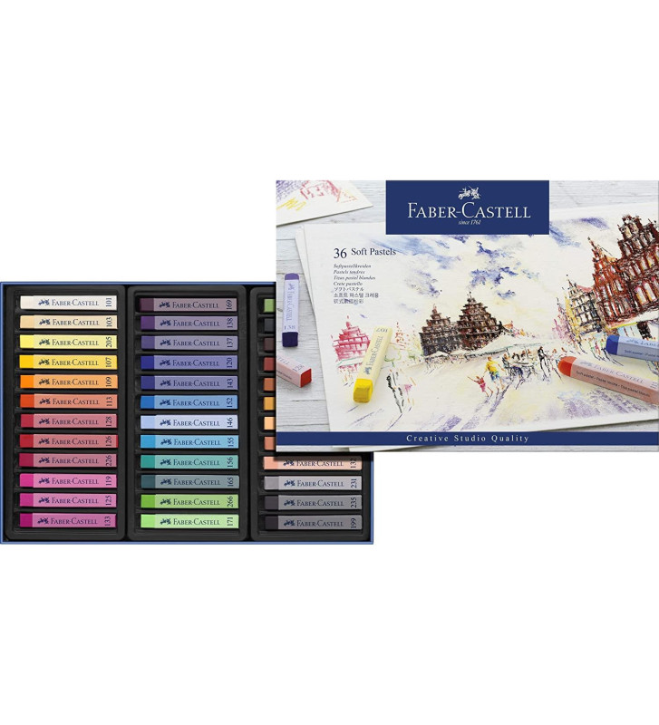 Etui de 36 Crayons pastels STUDIO QUALITY Assortis