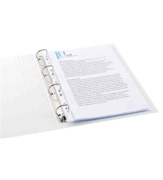 Lot de 100 pochette perforée Premium Ouverte en coin A4 12/120eme