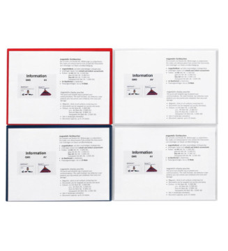 Cadre magnétique transparentes Magnetofix A4 15 feuilles