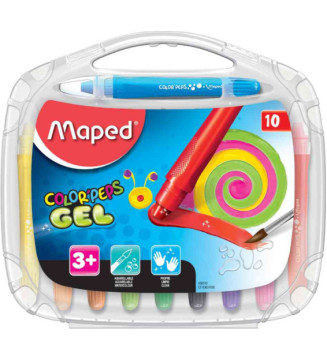 Craie gel COLOR'PEPS GEL, étui plastique de 10