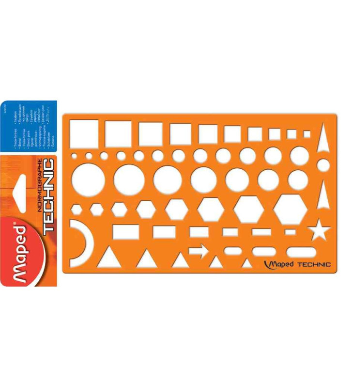 Gabarit NORMOGRAPHE TECHNIC Orange