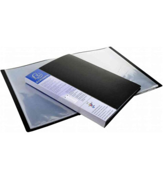 Protège-documents UPLINE PP Opaque 30 pochettes 60 vues Noir