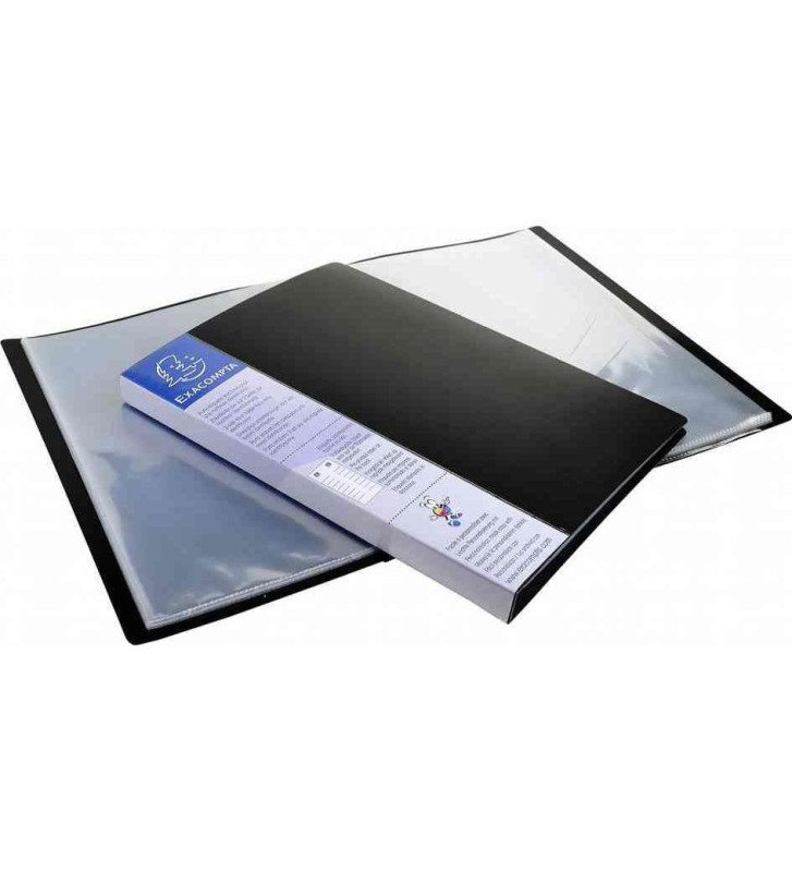 Protège-documents UPLINE PP Opaque 30 pochettes 60 vues Noir