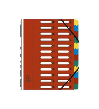 Trieur Harmonika, A4, 24 compartiments, rouge