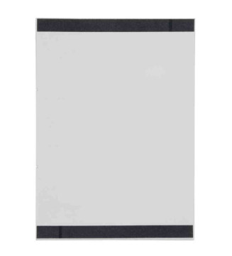 Set de 2 pochettes aimantées A4 ouvert sur le côté transparent