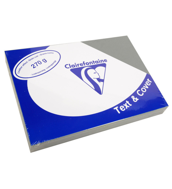 Paquet 100 Couvertures reliure Text&Cover 270g A4 210x297 mm Gris ardoise
