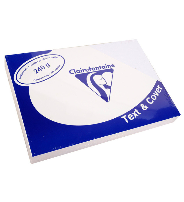 Paquet de 100 Couvertures reliure Text&Cover 240g A4 210x297 mm Blanc