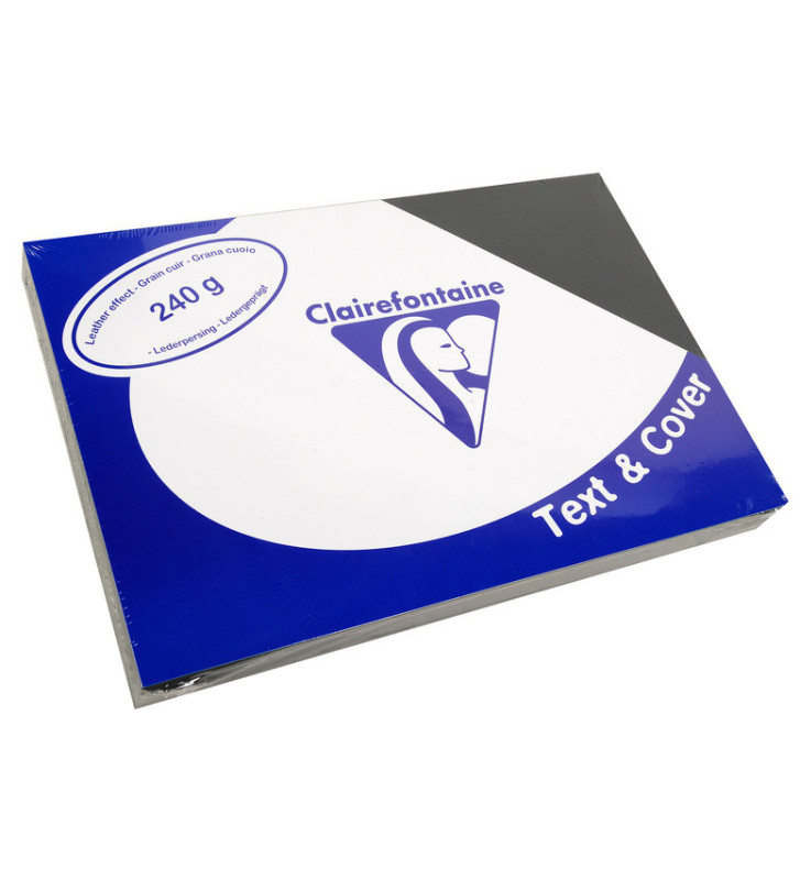 Paquet de 100 Couvertures reliure Text&Cover 240g A4 210x297 mm Noir