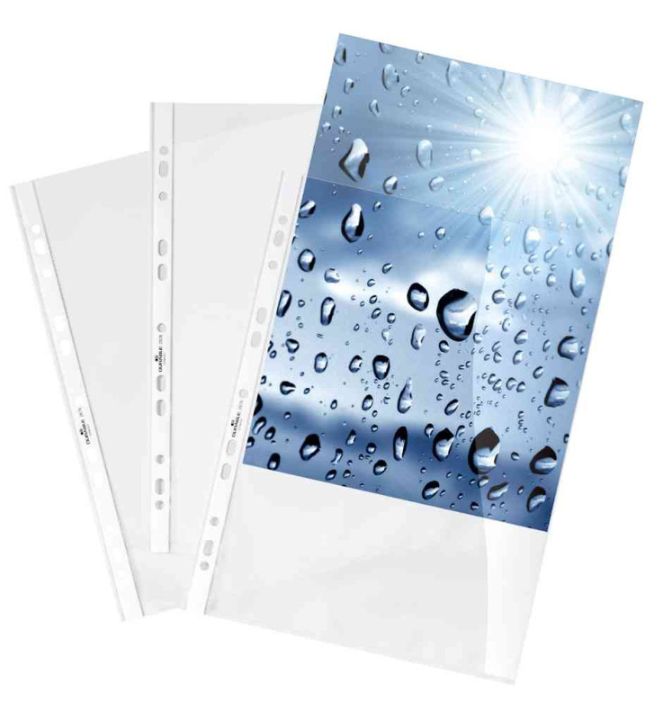 Sachet de 100 Pochettes perforées STANDARD A4 PP
