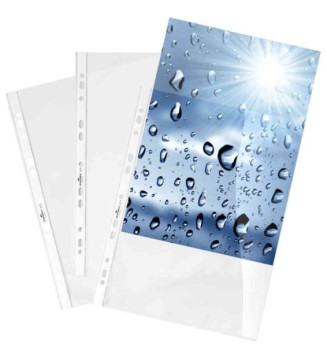 Paquet de 100 Pochettes perforées A4 PP 0,05 mm cristal Transparentes