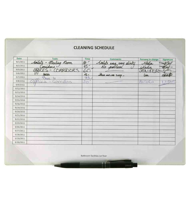 Lot de 2 Porte-copies KANG en PVC dos magnétique A4