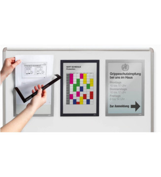 Sachet 5 AFRAME MAGNETIC A4 argent métallisé