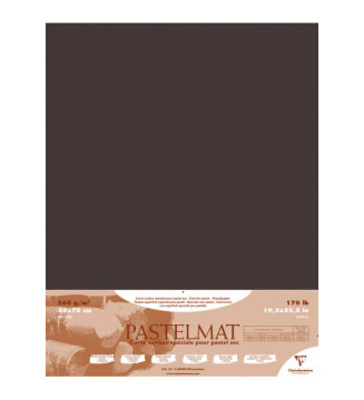 Paquet de 5 feuilles Pastelmat 360g 50x70 Anthracite