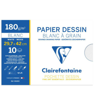 Pochette dessin à grain A3 10 Feuilles 180g