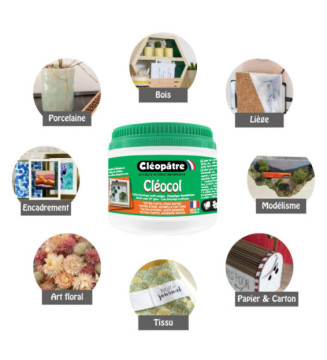 Cléocol Colle Blanche en pot large ouverture 500 gr