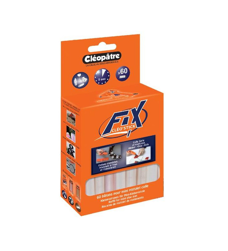 Boîte de 60 bâtons de colle universelle Cléo'STICK FIX