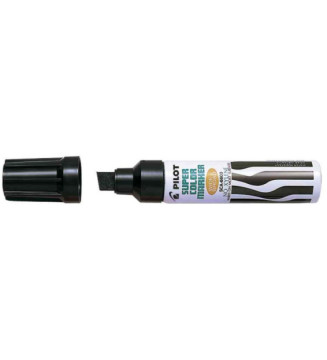 Marqueur Permanent SCA-6600 Corps Métal Pointe Biseau Extra large Noir