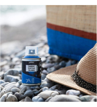 Peinture en Spray 7A - 100ml Spécial Textiles Naturels et Synthétiques BLANC