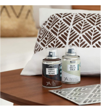 Peinture en Spray 7A - 100ml Spécial Textiles Naturels et Synthétiques BLANC