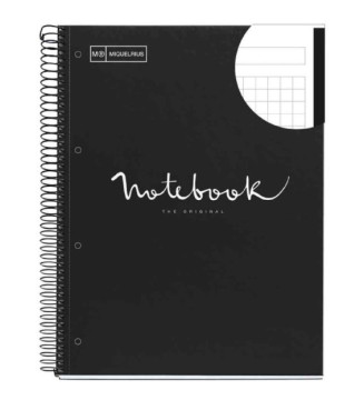 Cahier à spirale Notebook EMOTIONS, A4, noir