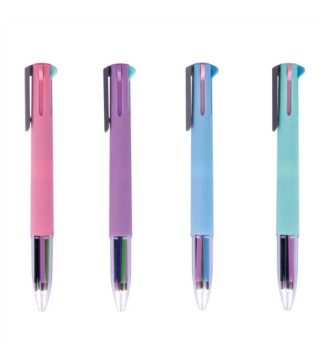 Un stylo Multi Bille couleur pastel aléatoire