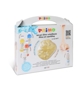 Slime-lab Assortiment de 3 colles à l'eau colorées en flacon 240 ml, 1 activateur pour Slime, 1...