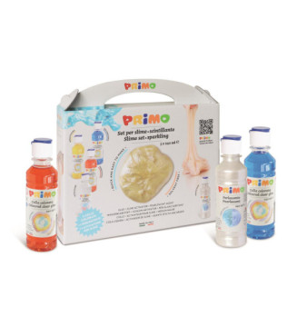 Slime-lab Assortiment de 3 colles à l'eau colorées en flacon 240 ml, 1 activateur pour Slime, 1...