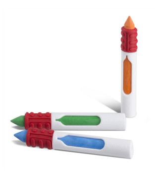 Boîte PP 10 Crayons à la Cire Poignée Ergonomique 10 couleurs
