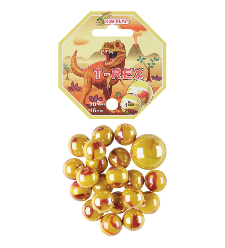 Sachet de 20 Billes 16mm et 1 Calot 25mm T-REX