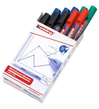 Marqueur pour Tableaux blancs 360 boîte pliante de 10 Assorti 1,5-3 mm