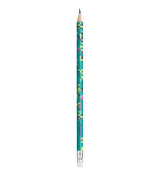 Pack 6 Crayons Papier PIXEL PARTY HB Bout Gomme