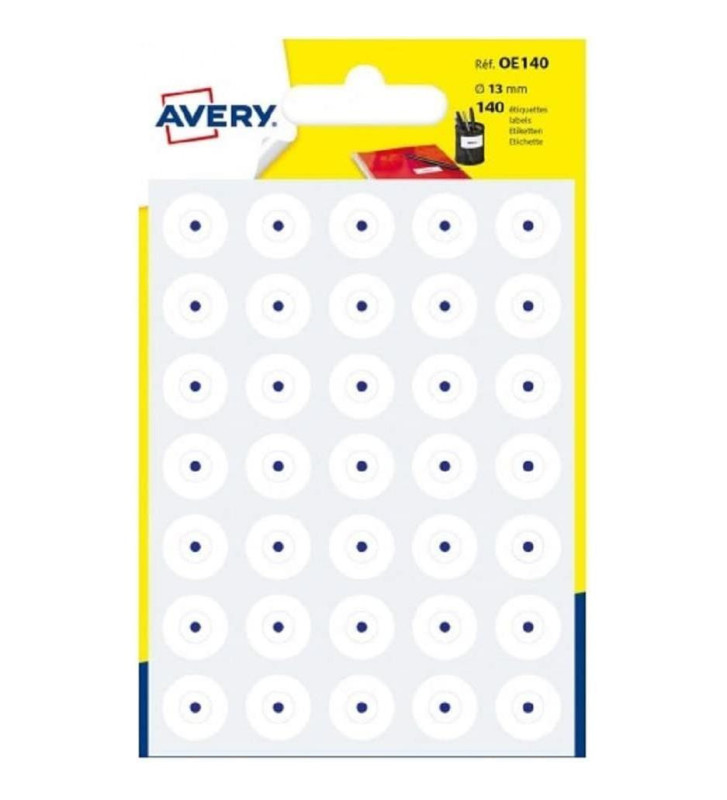 Sachet de 140 œillets, diamètre 13 mm, blanc