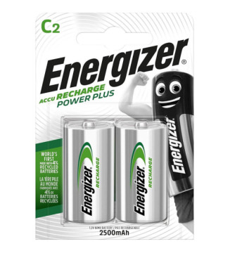 Blister de 2 Piles rechargeables HR14 Power Plus C 2500mah 1,2V