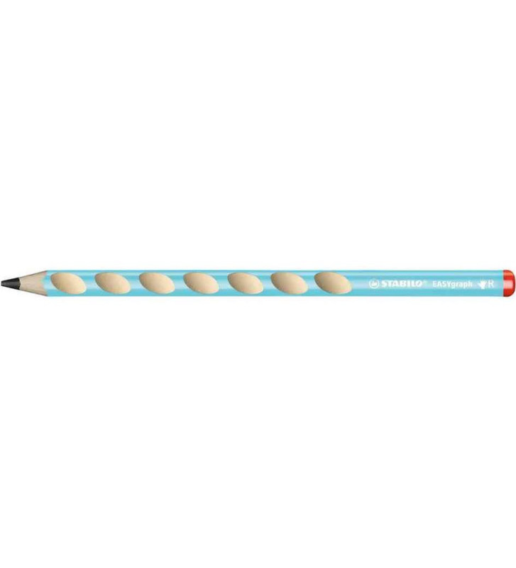 Crayon graphite STABILO EASYgraph HB gaucher - bleu clair