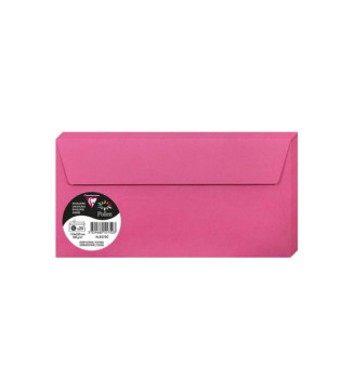 Pack de 20 Enveloppes 120g 110x220 rose fuchsia