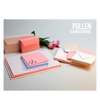 Pack de 20 Enveloppes 120g 110x220 rose fuchsia