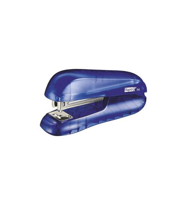 Agrafeuse de bureau F6 bleu demi bande cap 20 feuilles agrafes  24/6 et 26/6