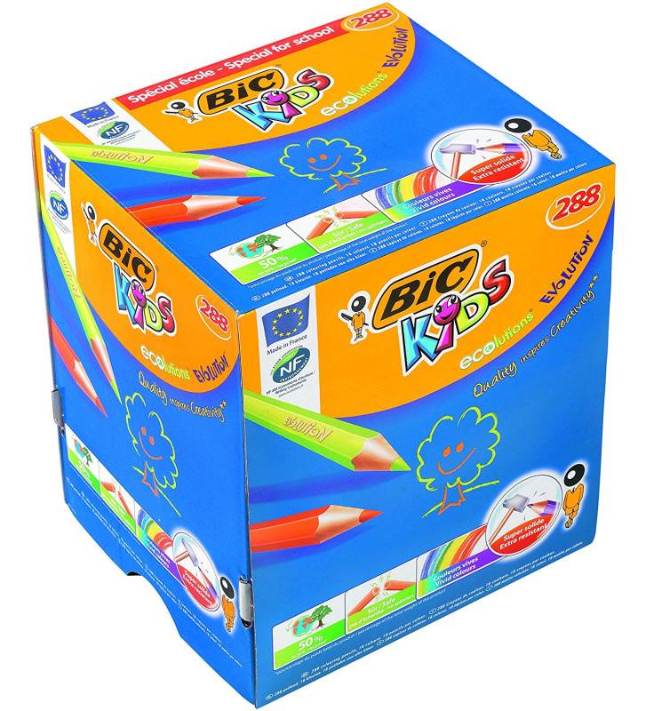 Classpack de 288 Crayons de couleur Evolution Assortis