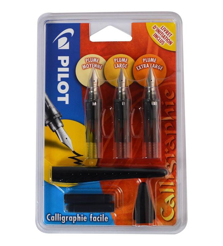 Stylo plume de calligraphie Plumix+3 plumes ( 0,58 / 0,7 / 1mm)