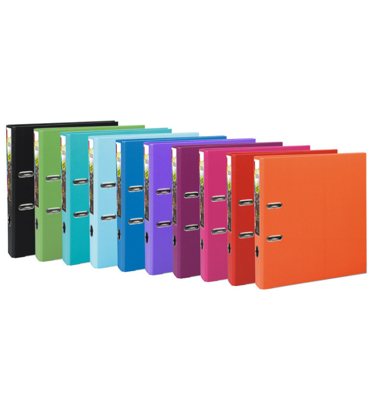 Lot de 10 Classeurs à levier Prem'Touch dos 50mm A4 couleurs pastel