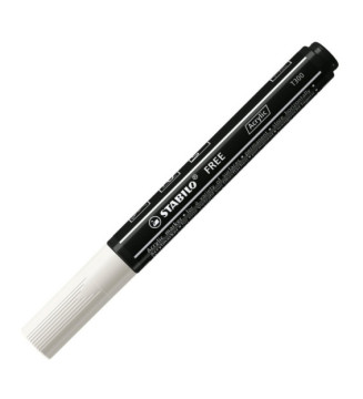 Marqueur pointe moyenne FREE acrylic T300 blanc