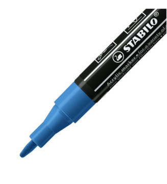 Marqueur pointe fine FREE acrylic T100 bleu foncé