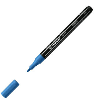 Marqueur pointe fine FREE acrylic T100 bleu foncé