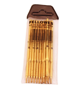 Paquet 12 Recharges pour stylo bille Noir