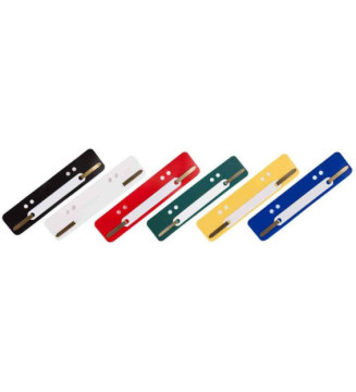 Lot de 250 Relieurs à lamelle 34 x 150 mm film polypropylène Assorti