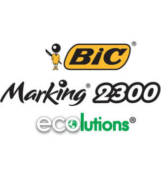 Etui de 4 Marqueurs Permanent MARKING 2300 pointe Biseau Large N/B/R/V