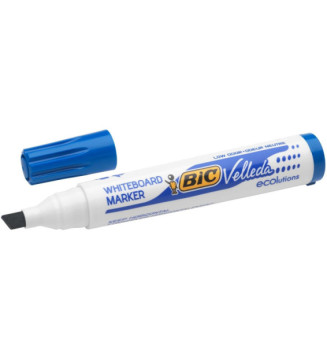 Pack 4 Feutres tableau blanc effaçable Pointe Biseau Large N/B/R/V