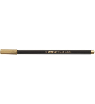 Stylo feutre Pen 68 metallic pointe moyenne or